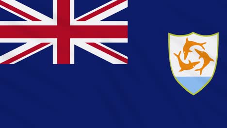 la bandera de anguila ondeando el fondo de tela, el bucle