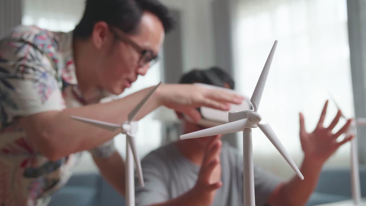 Virtual Reality Experience with Wind Turbine Models