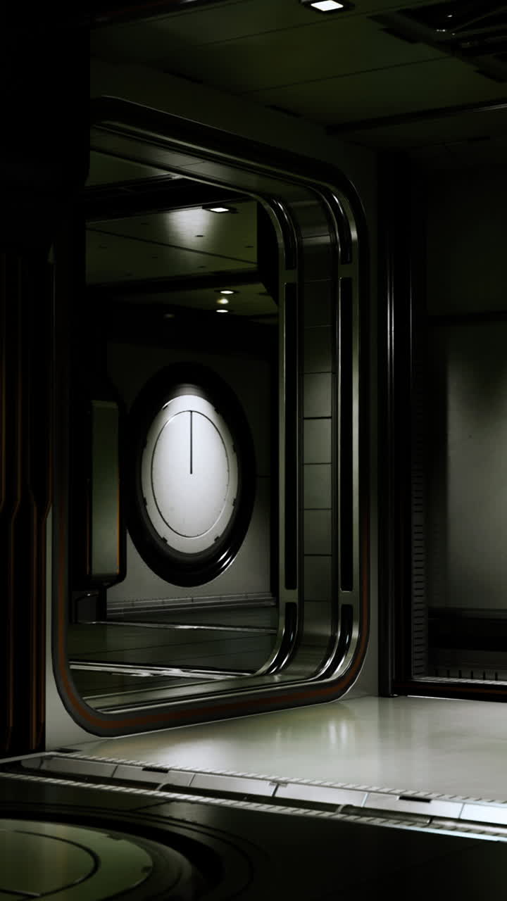 corredor de naves espaciales futuristas