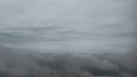 cloudy aerial view