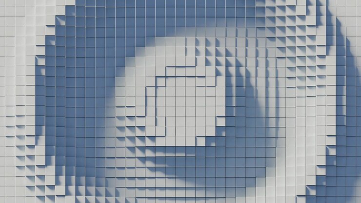 Abstract 3D White Cube Wave Loop Background Satisfying Shockwave 4k
