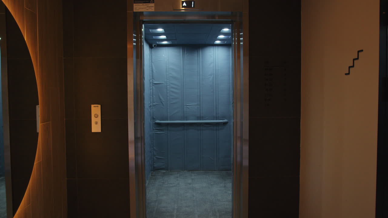 Modern Elevator in a Building