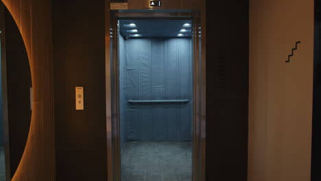 modern elevator in a building