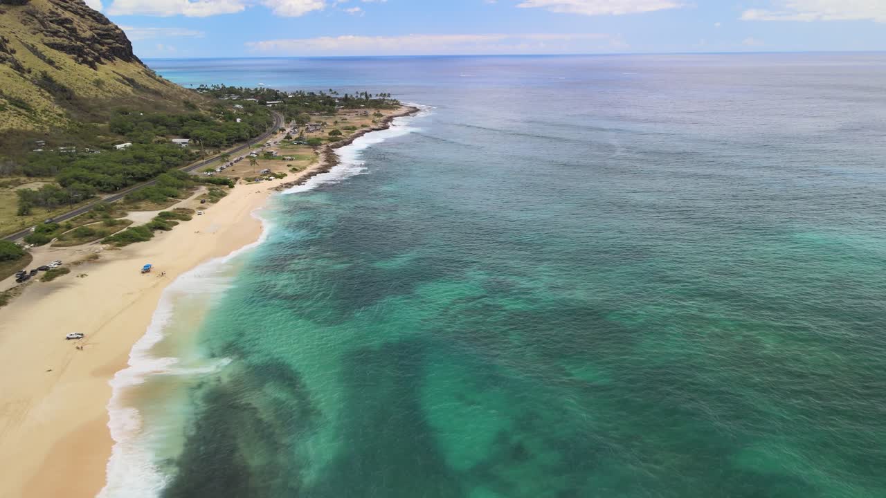 vista aérea del lado oeste de hawai