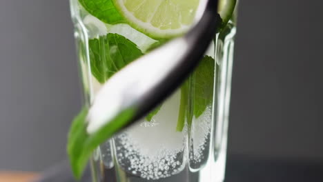 mojito cocktail preparation