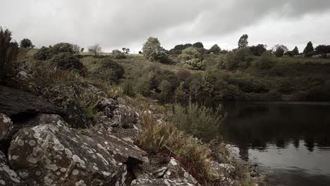 Walking-through-a-reservoir