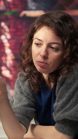 vertical video graphic artists use architectural software on pc to create a detailed 3d render