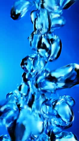 blue water bubbles abstract background