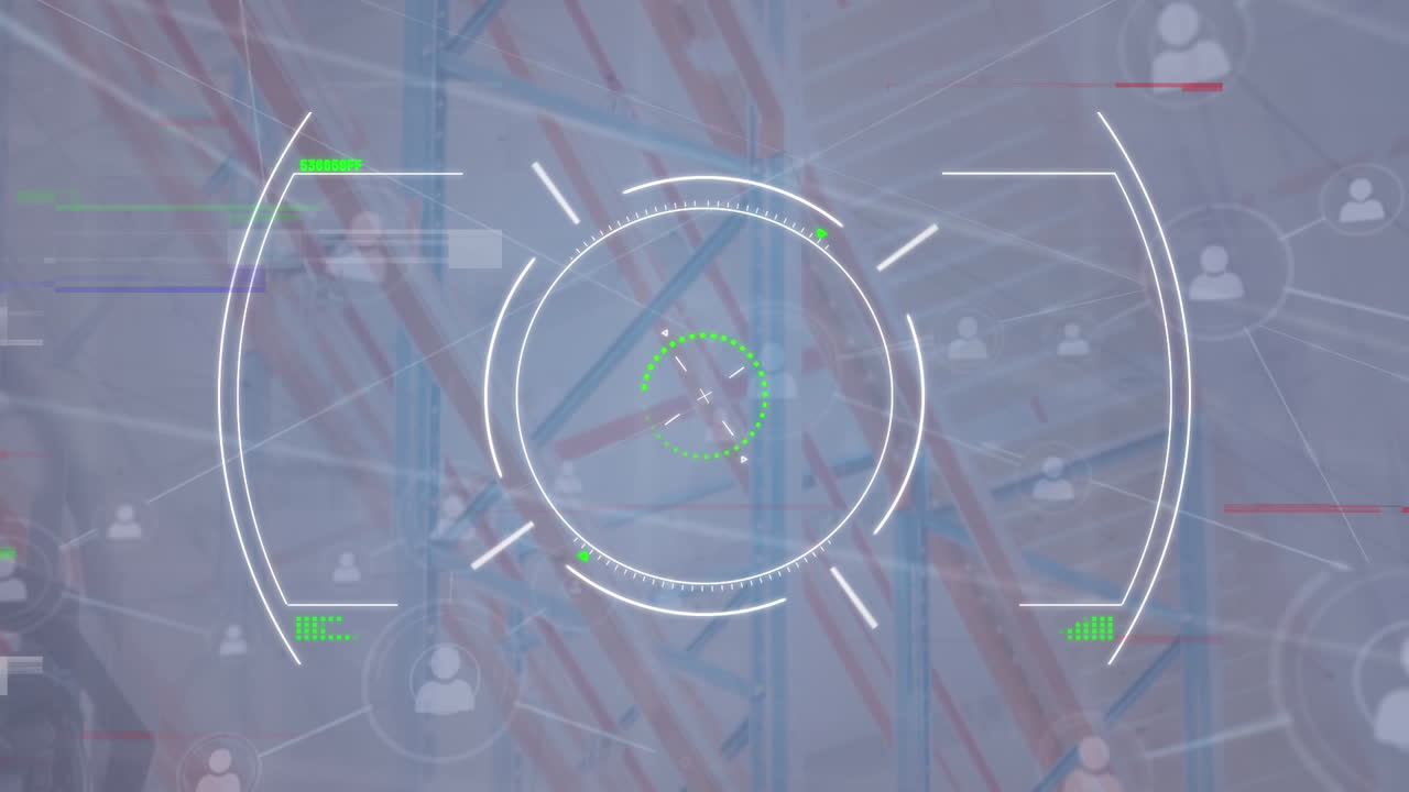 animación del visor con fallo y conexiones