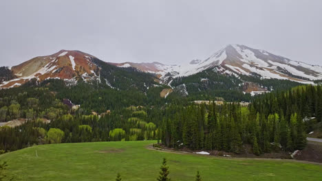 cloudy peaks at the summit in ironton, colorado