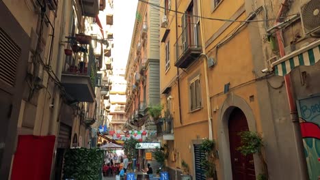 couple enjoys a walk in naples, italy