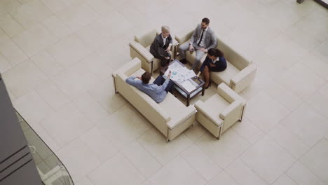 business team meeting in modern office