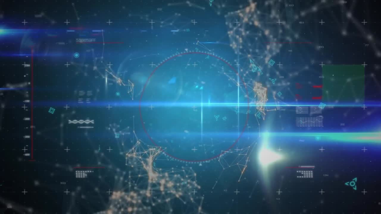 프로필 아이콘과 디지털 인터페이스