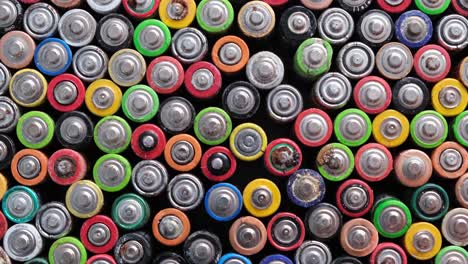 used batteries are hazardous to the environment used batteries are hazardous to the environment top view of multicolored used electric batteries