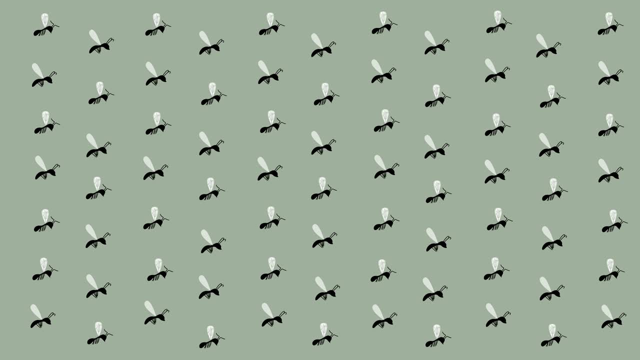 날아다니는 곤충의 터 배경