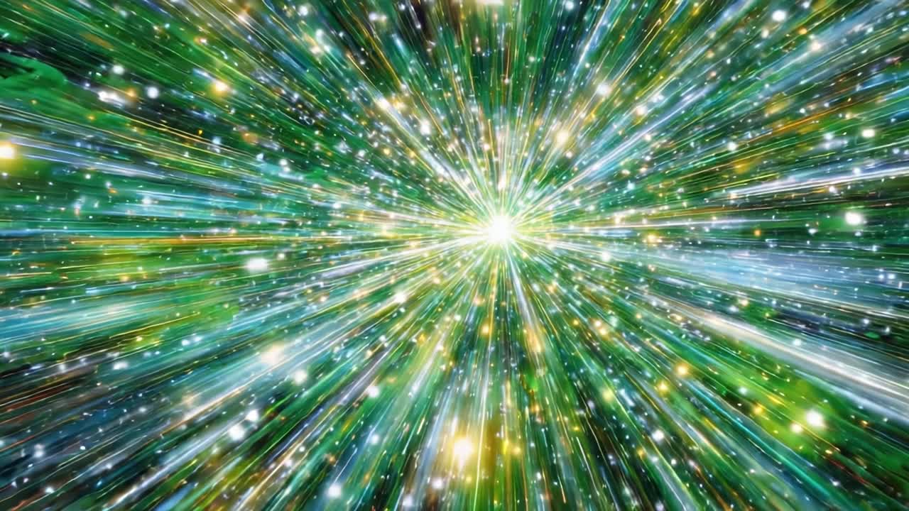 A Dynamic Journey Through Space: Exploring the Vibrant Colors and Radiant Energy as They Expand and Illuminate the Cosmic Canvas with Each Glimmering Starburst