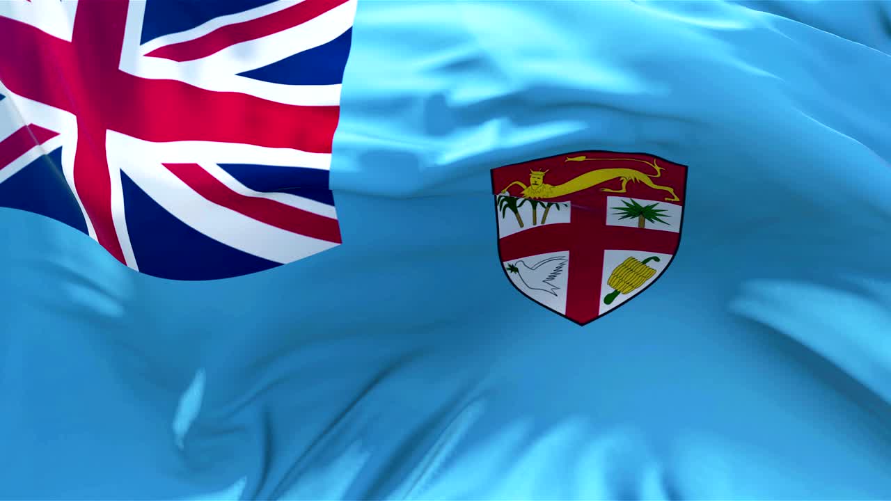 느린 동작의 피지 발 클래식 발 부드럽게 바람에 부히는 바람이 부는 날, 해가 뜨는 날, 4k 연속적인 원활한 루프 배경