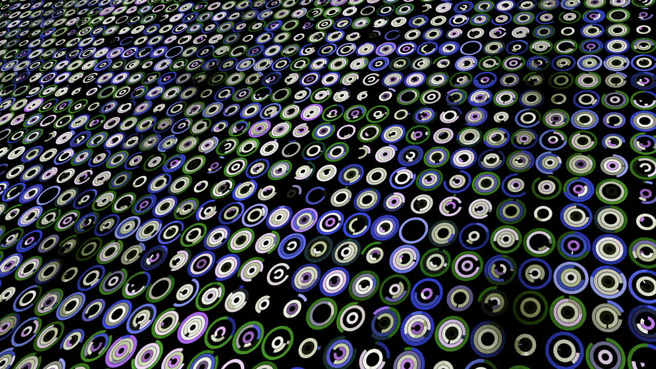 patrón abstracto de círculos entrelazados