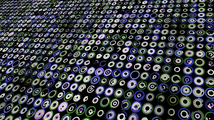 Abstract Pattern of Interlocking Circles