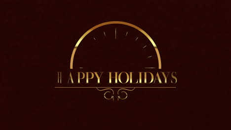 Happy-Holidays-Embellished-with-Golden-Clock-on-Noir-Gradient