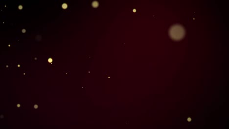confeti dorado y luces bokeh en el fondo negro de feliz navidad.