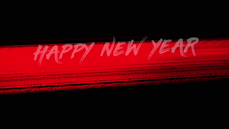 Frohes-Neues-Jahr-Text-Mit-Rotem-Strichpinsel-Auf-Schwarzem-Farbverlauf