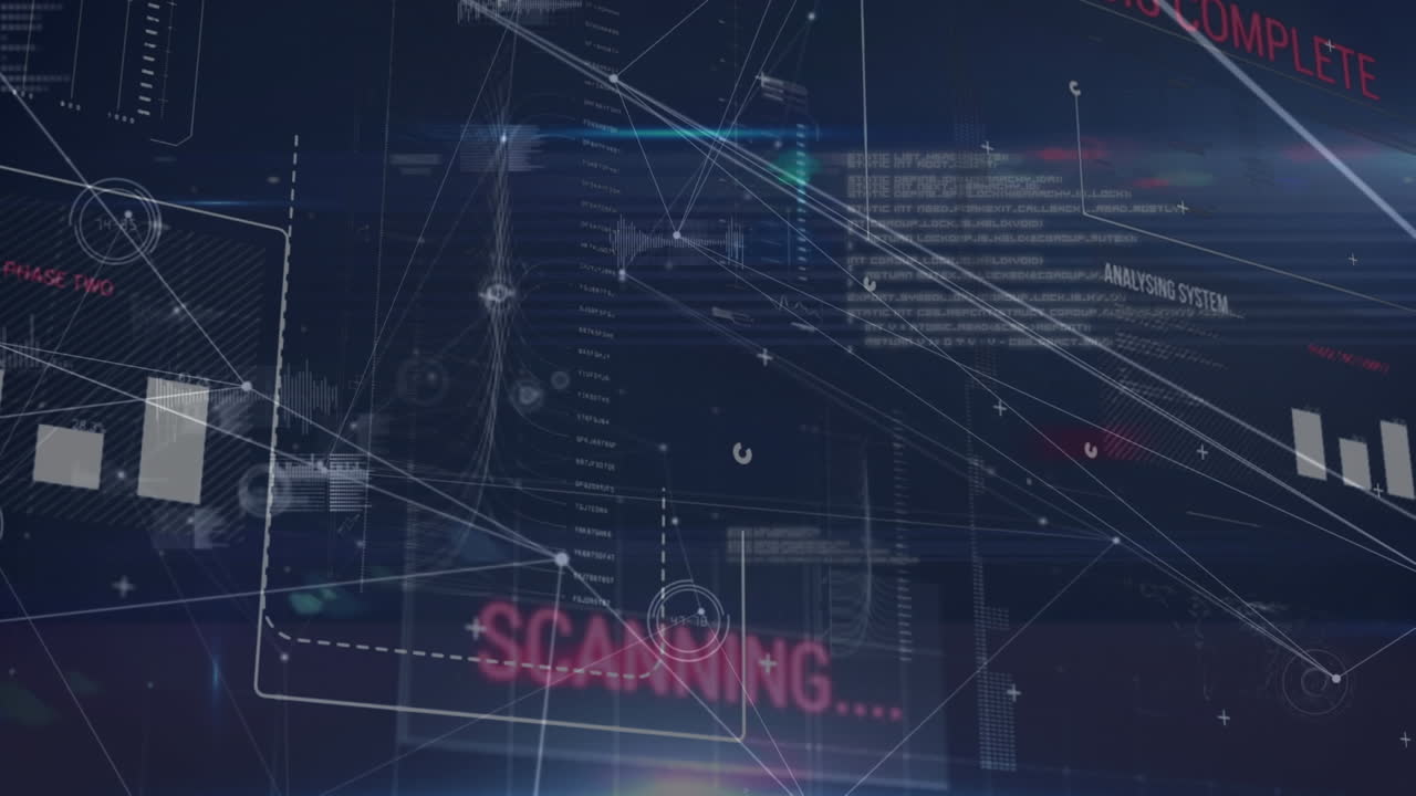 데이터 프로세싱을 통한 연결 네트워크의 애니메이션