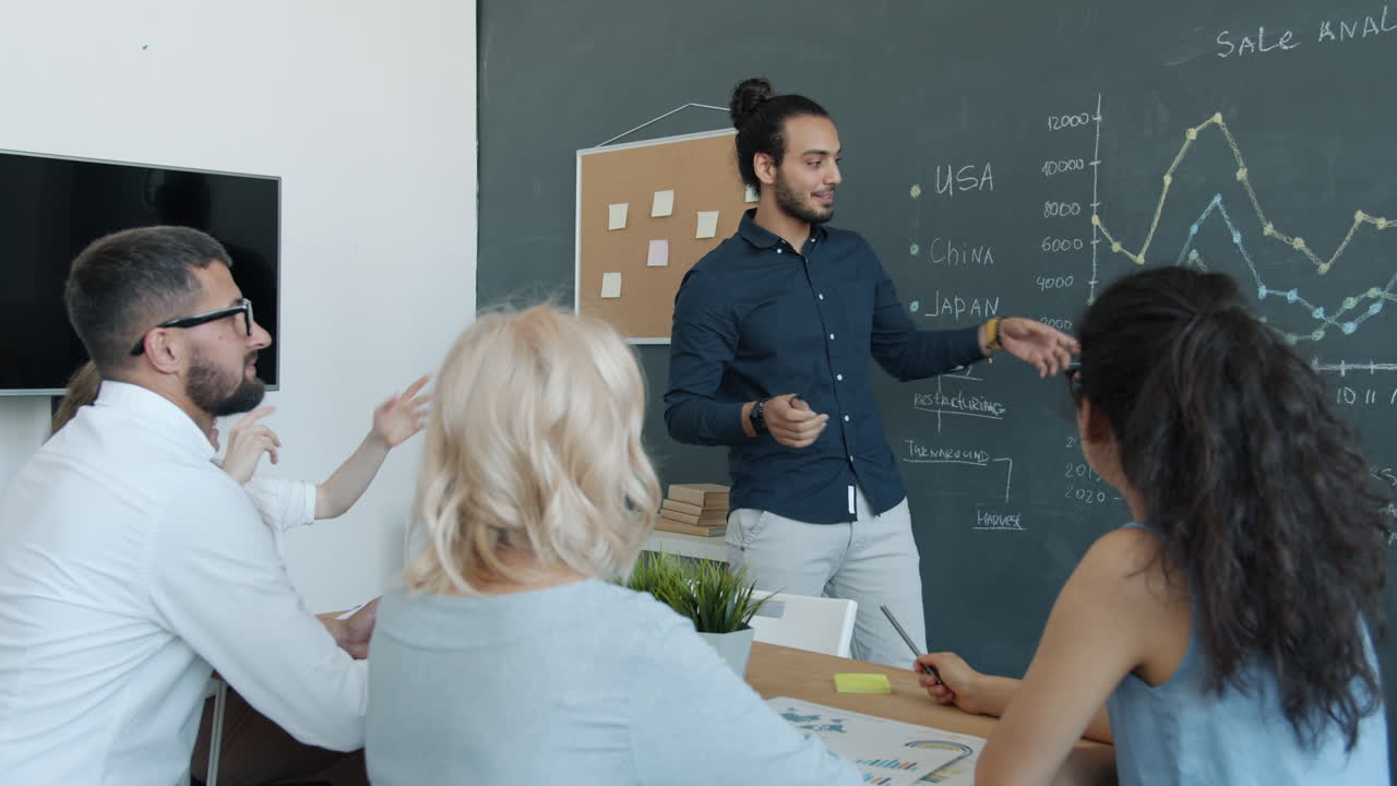 reunión de presentación de negocios