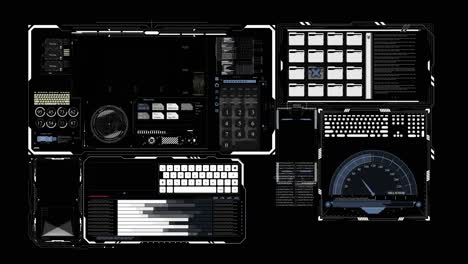 Futuristic-user-interface-with-hud-and-infographic-elements