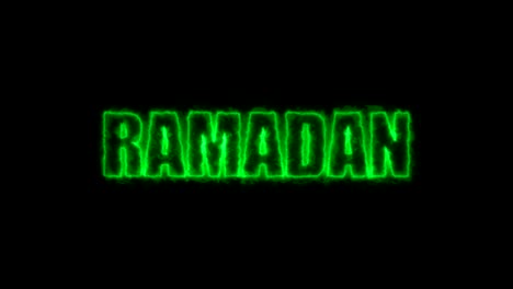 ramadan text on black, 3d render background, computer generating for holidays festive design