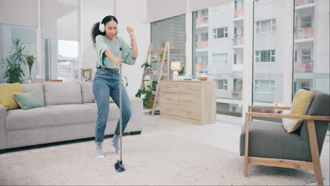 Music,-headphones-and-woman-dancing