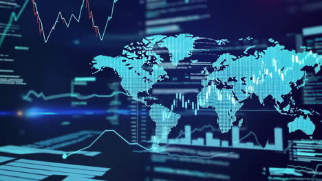 global financial dashboard visualization