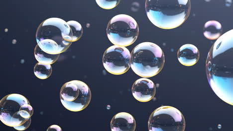 bubbles floating in the air