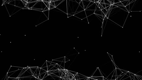 4k 3d futuristic technology abstract plexus loop background.