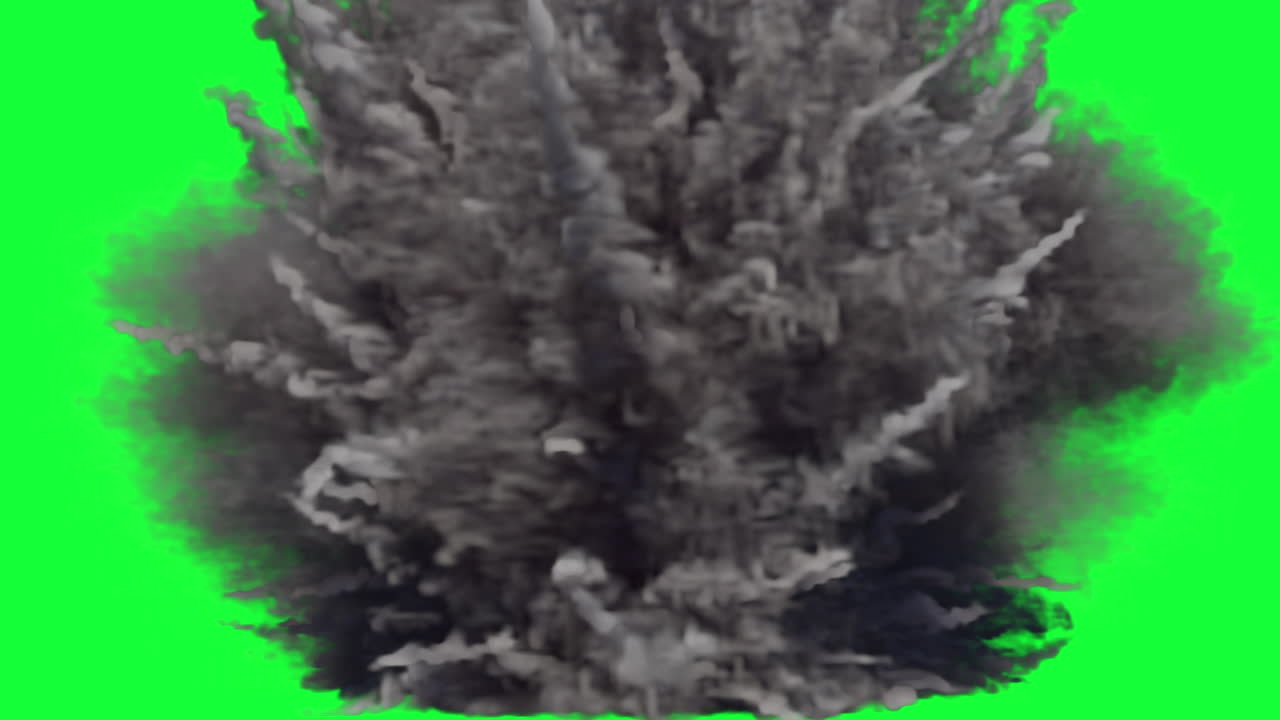 Explosion on Green Screen
