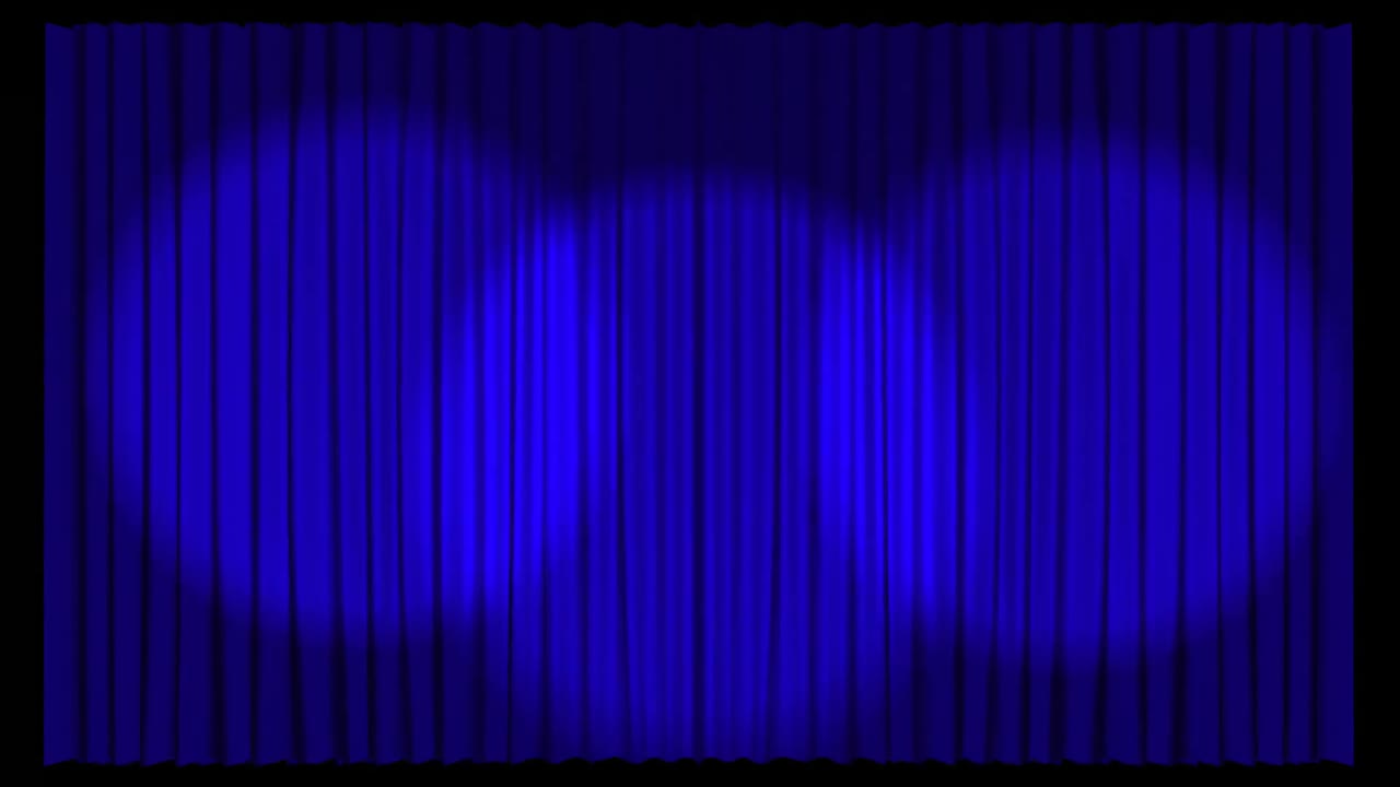 애니메이션 무대 커튼