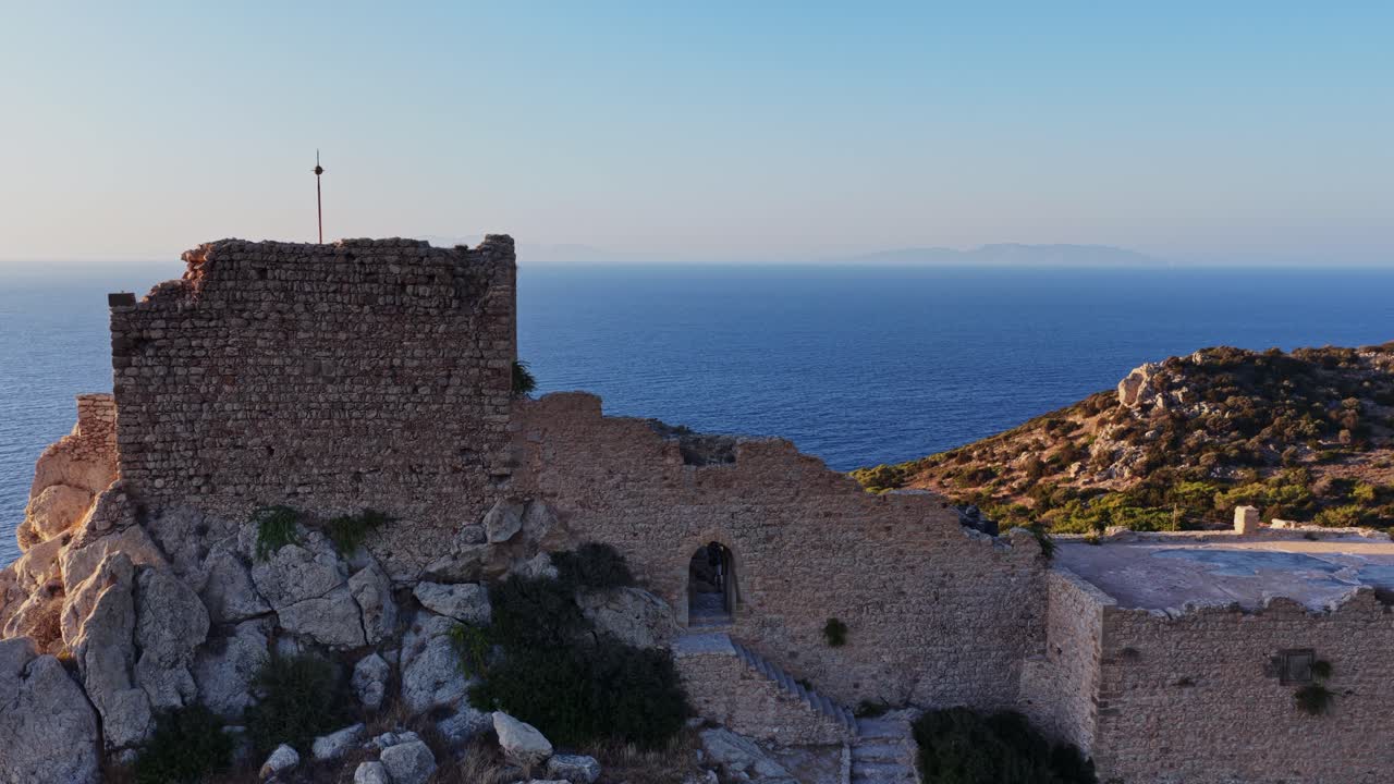 Ancient Castle Ruins by the Sea