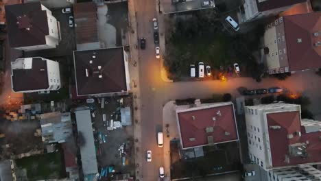 Aerial-View-Evening-Building-Roofs