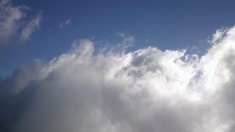 dynamic cloudscape: blue sky and shifting clouds