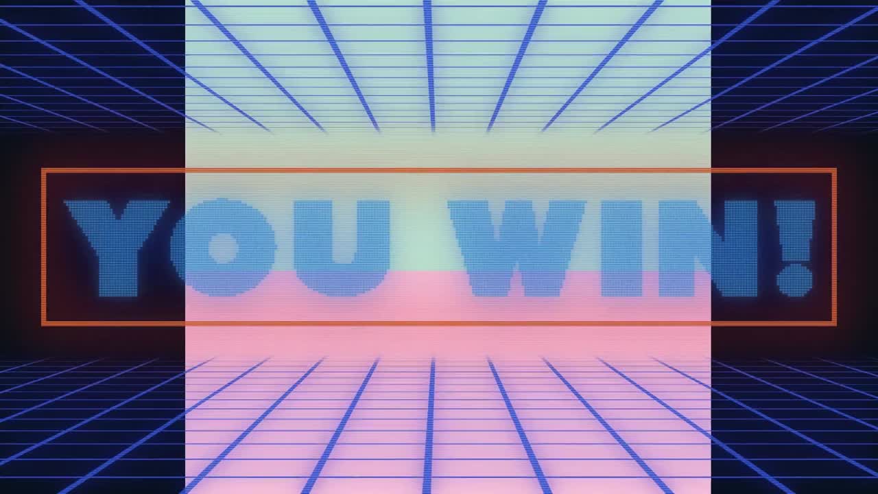 검은색 배경의 모양 위에 텍스트를 이기는 애니메이션