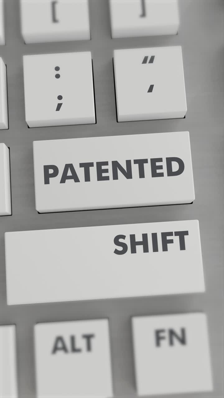 PATENTED BUTTON PRESSING ON KEYBOARD Vertical Video