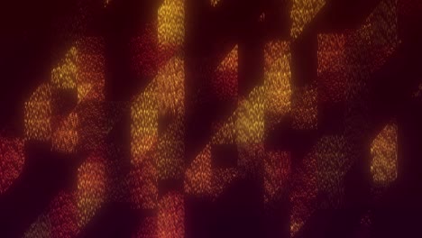 el bucle de fondo de partículas doradas abstractas