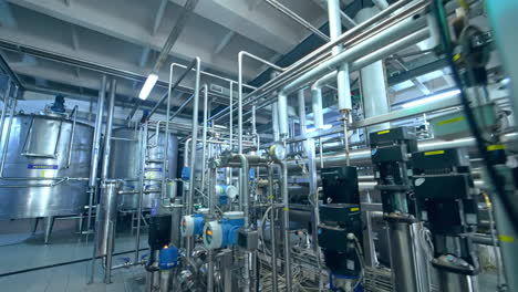 dairy food production plant. modern plant for the production of dairy products