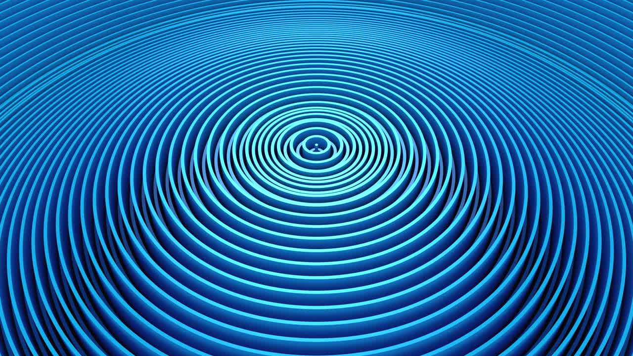 los círculos forman una onda.