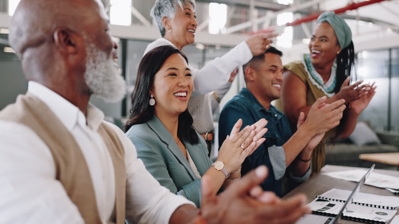 Business people, diversity meeting