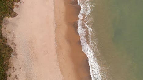 wexford, ireland - aerial view of ballymoney beach