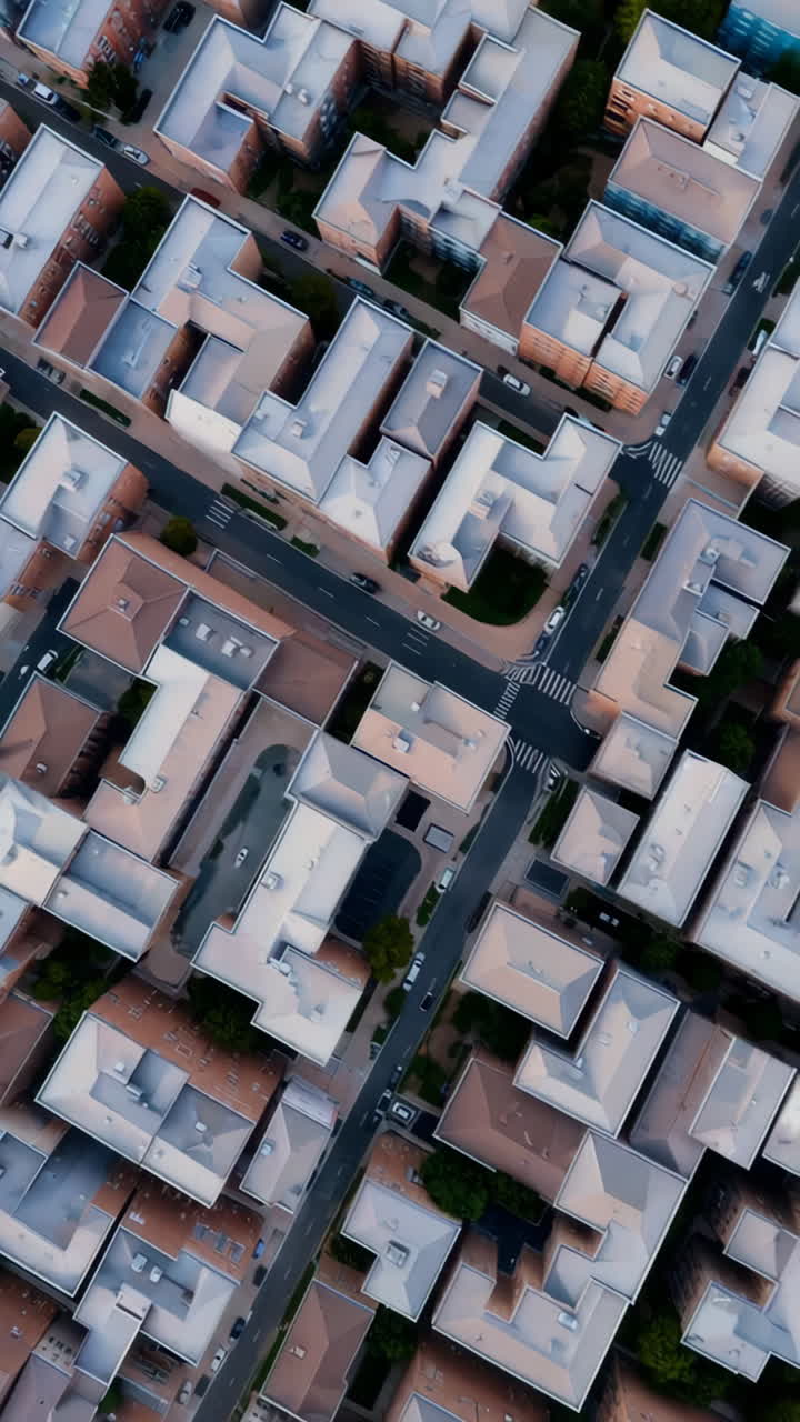 Aerial View of Urban Residential Area