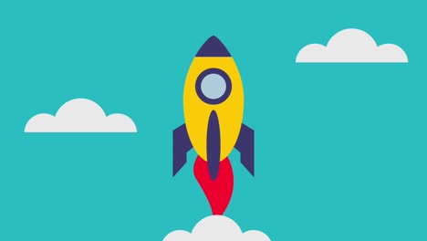 rocket flying icons