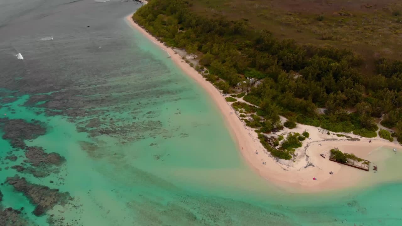 A touristic little island in Mauritius