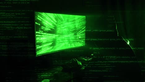 hacker en acción